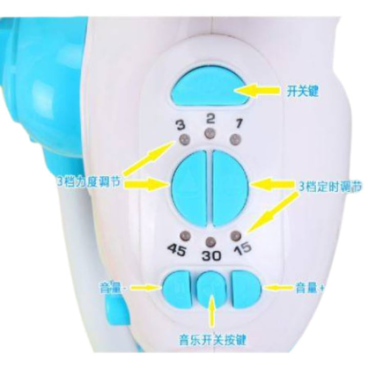 Leagan electric, multifunctional, Baby Cradle, muzical, cu vibratii si plasa anti-insecte, albastru, pentru bebelusi, + 0 Luni