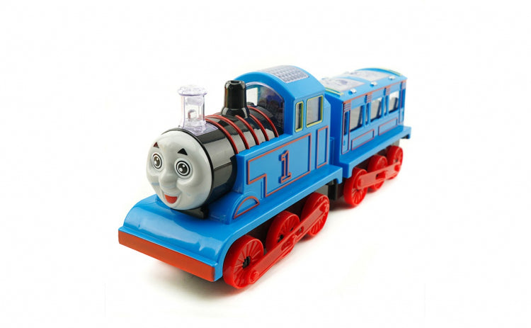 Locomotiva Thomas & Friends cu vagon cu sunete si lumini