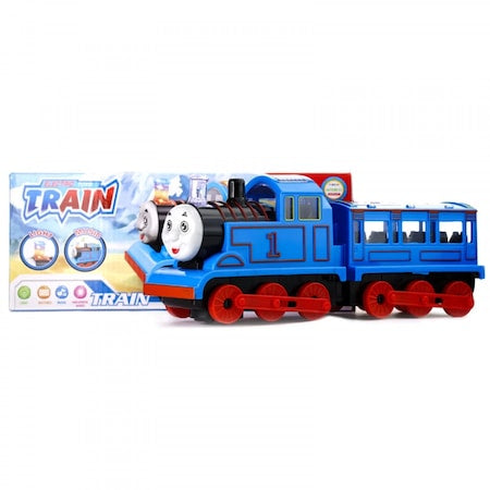 Locomotiva Thomas & Friends cu vagon cu sunete si lumini