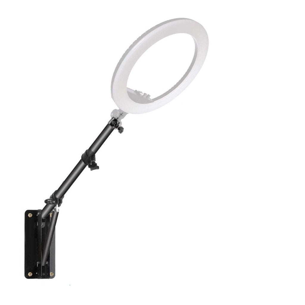 Lumina LED cu Brat Mobil, Bi-color 3200K-5600K, Intensitate Reglabila, Set cu Suport, 74-136cm