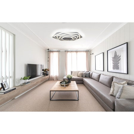 Lustra Led Design modern SLS - 3D, Aplicatie, Telecomanda, Intensitate reglabila 200w 7632