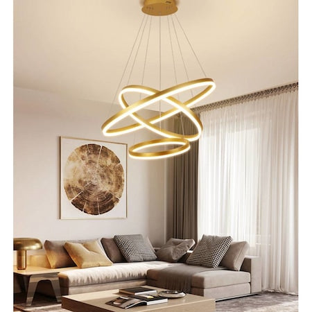 Lustra Led SLS - Design modern, Inaltime Reglabila, Telecomanda, 40x60x80 cm, 5512