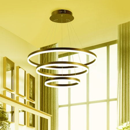 Lustra Led SLS - Design modern, Inaltime Reglabila, Telecomanda, 40x60x80 cm, 5512