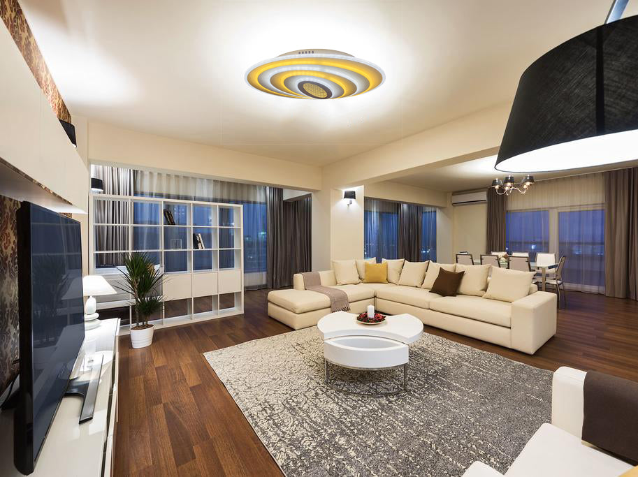 Lustra Led Design modern SLS - 3D, Aplicatie, Telecomanda, Intensitate reglabila 200w 7631