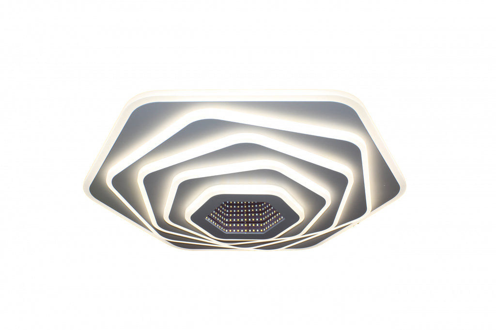 Lustra Led Design modern SLS - 3D, Aplicatie, Telecomanda, Intensitate reglabila 200w 7632