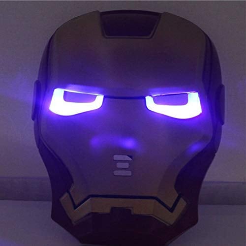 Masca Iron Man Model Avengers cu lumini, copii, multicolor