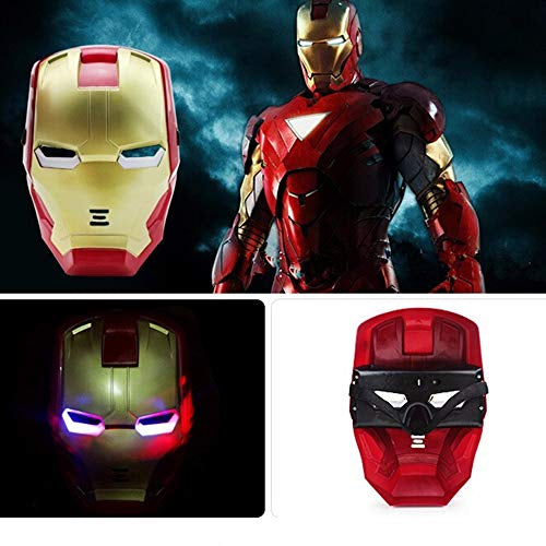 Masca Iron Man Model Avengers cu lumini, copii, multicolor