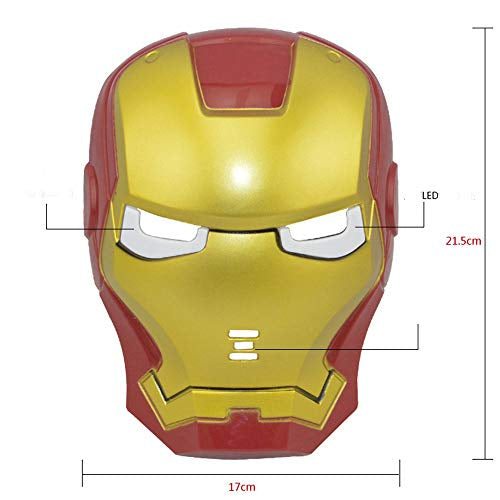 Masca Iron Man Model Avengers cu lumini, copii, multicolor