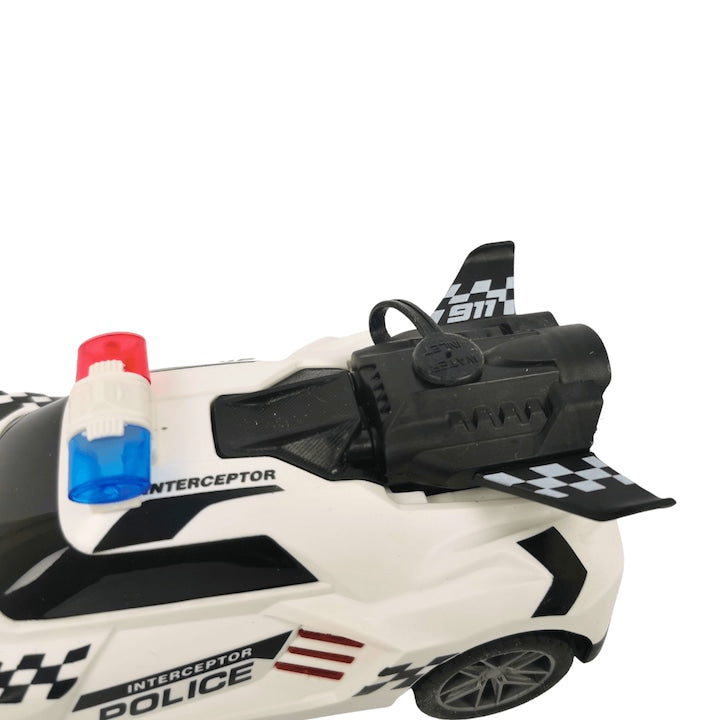 Masina de politie cu telecomanda, KMRC, Plastic, cu lumini, 6+, Multicolor
