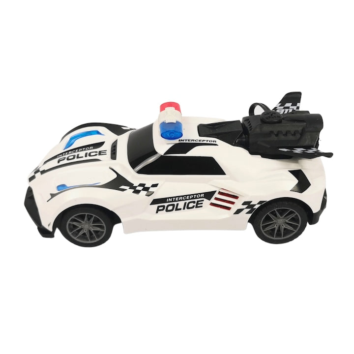 Masina de politie cu telecomanda, KMRC, Plastic, cu lumini, 6+, Multicolor