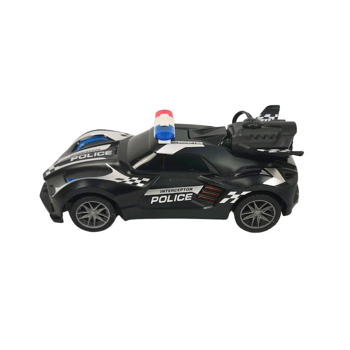 Masina de politie de jucarie cu telecomanda, KMRC, 6+, Multicolor