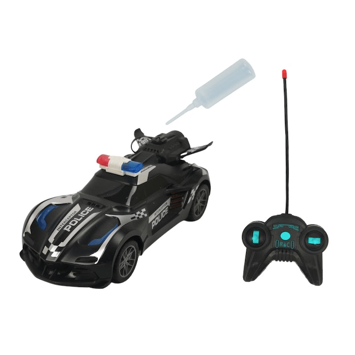 Masina de politie de jucarie cu telecomanda, KMRC, 6+, Multicolor