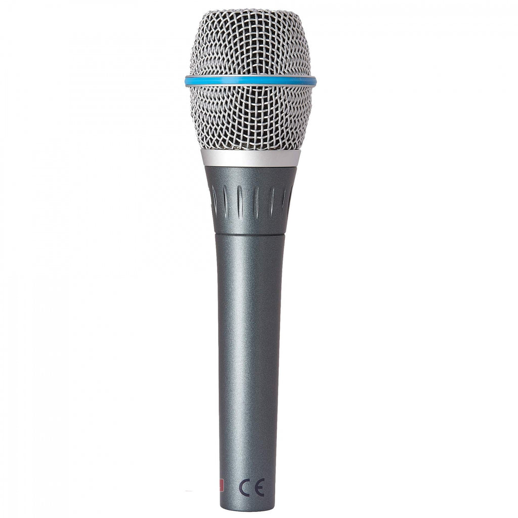 Microfon Profesional BT87 - Condensator, Supercardioid, cu Fir, Husa Protectie, Nuca pentru prindere