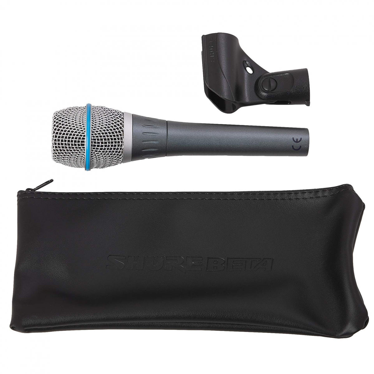 Microfon Profesional BT87 - Condensator, Supercardioid, cu Fir, Husa Protectie, Nuca pentru prindere