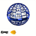 Minge zburatoare cu LED, mini drona, Flynova Pro, USB, telecomanda, Albastru