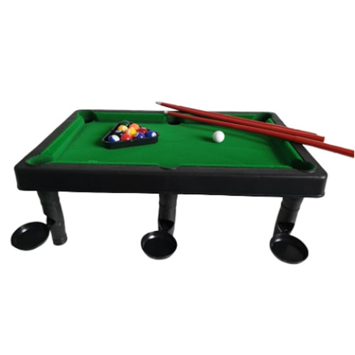 Mini masa de biliard Snooker Pool, pentru copii, 37 x 23 x 15 cm - xStoc
