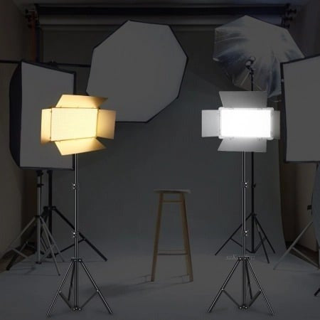 Lampa Make Up , Lampa Poze, Panou Bi-Color 800 LED, trepied 160 cm inclus, Lumina foto/video, Lumina Studio
