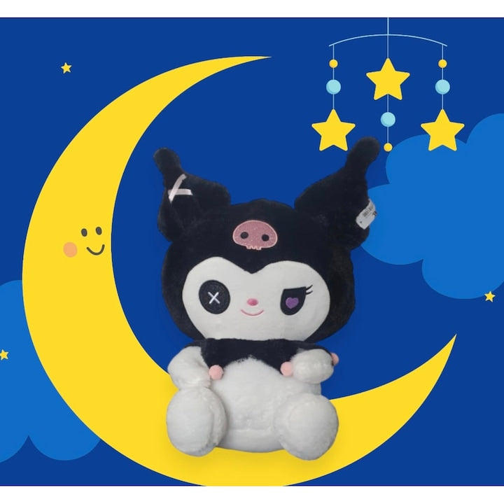 Papusa tip Kuromi din seria Hello Kitty Sanrio, din plus, 55cm