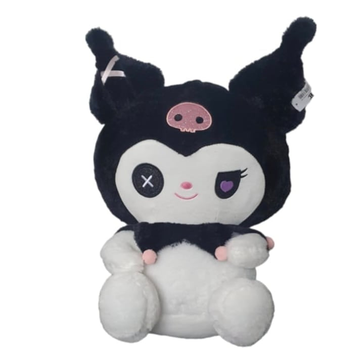 Papusa tip Kuromi din seria Hello Kitty Sanrio, din plus, 55cm