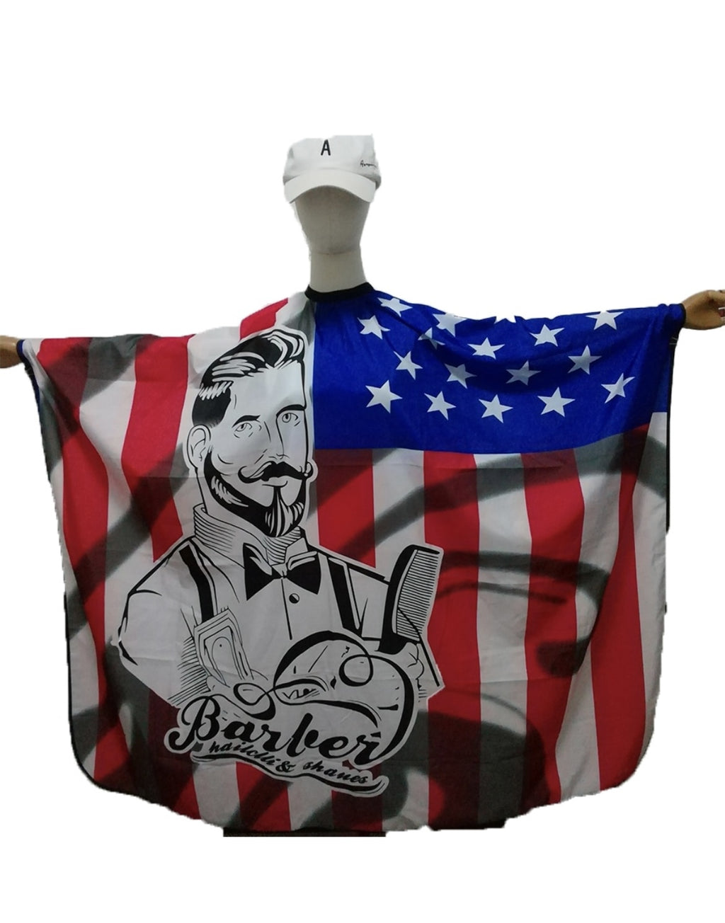 Pelerina de frizerie, Ajustabila, Material pongee Impermeabil, 140x160cm