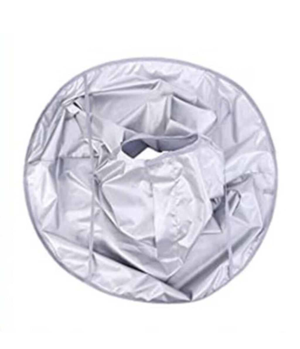Pelerina de tuns, 60cm, gri argintiu, design umbrela, pentru barbati, 1 bucata
