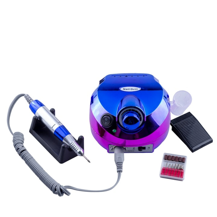 Pila / Freza Electrica Unghii Profesionala 45.000RPM Cameleon Blue, 65W - xStoc