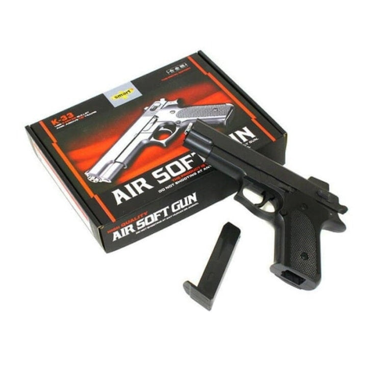Pistol airsoft - Metalic, Arc Spring,  + 200 bile Profesionale 0.20, K33