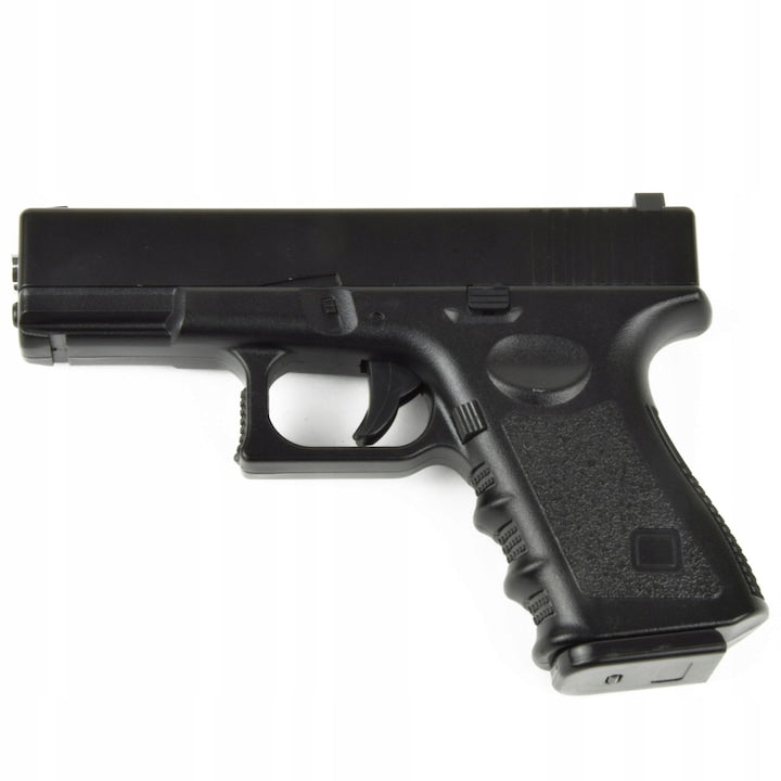 Pistol Airsoft metalic de jucarie, Replica, 6 mm, Metal/ABS, Negru C7