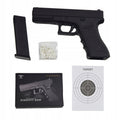 Pistol Airsoft metalic de jucarie, Replica, 6 mm, Metal/ABS, Negru C7