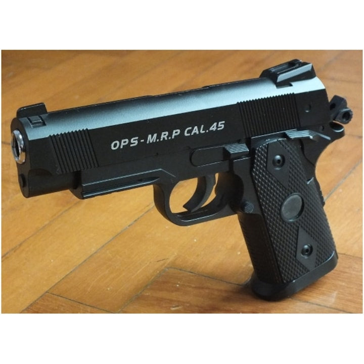 Pistol Airsoft Metalic  K112B, Calibru 6mm 200 Bile Profesionale