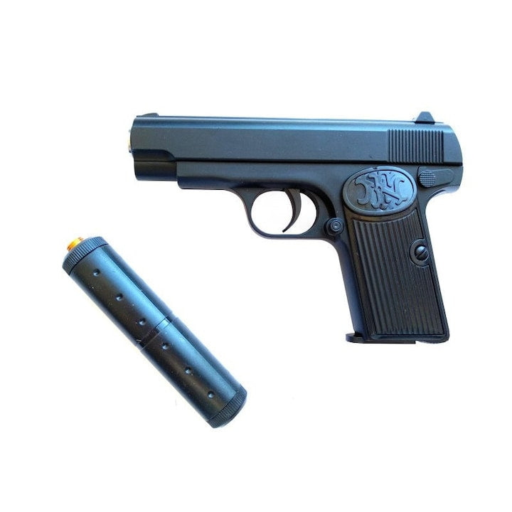 Pistol Airsoft Metalic  K17DS, Negru Calibru 6mm, 200 Bile Profesionale