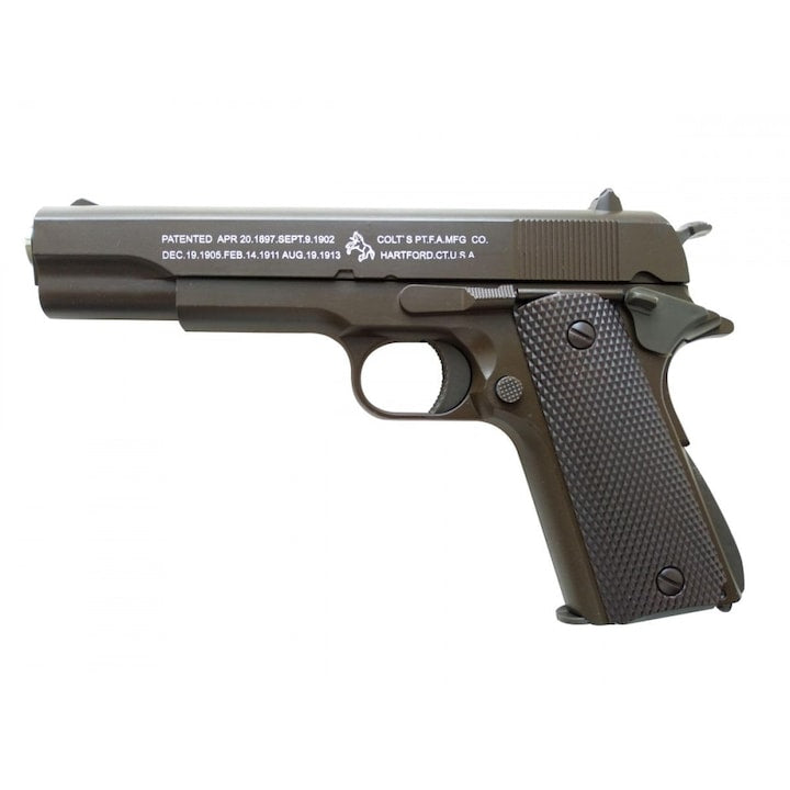 Pistol Airsoft Metalic  K32, Negru Calibru 6mm 200 Bile Profesionale