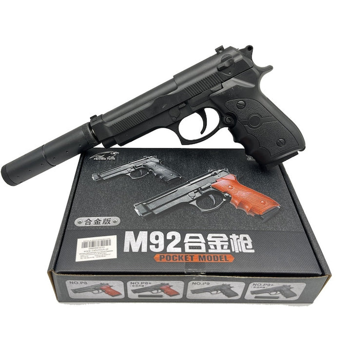 Pistol Airsoft  M92, Negru Calibru 6mm 200 Bile Profesionale