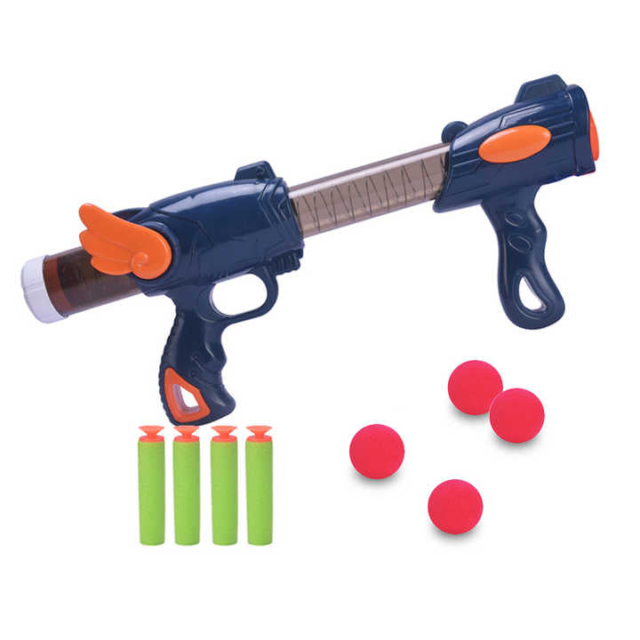 Pistol cu gloanțe de cauciuc acționate cu aer