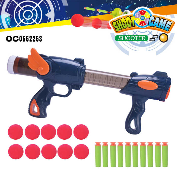 Pistol cu gloanțe de cauciuc acționate cu aer