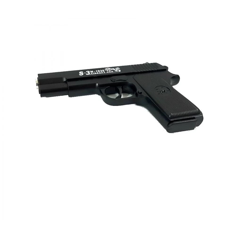 Pistol de jucarie cu aer comprimat Metalic S3 + 200 bile 0.20 xStoc®