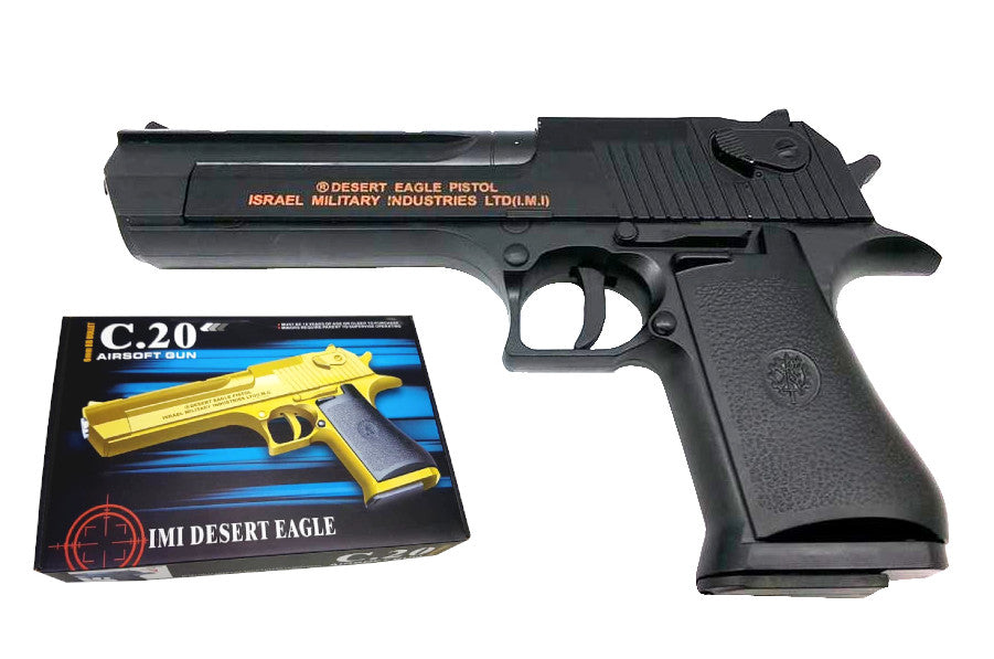 Pistol de jucarie cu aer comprimat Metalic C20 + 200 bile 0.20 xStoc®