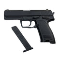 Pistol de jucarie cu aer comprimat S2 + 200 bile, Metal, Negru