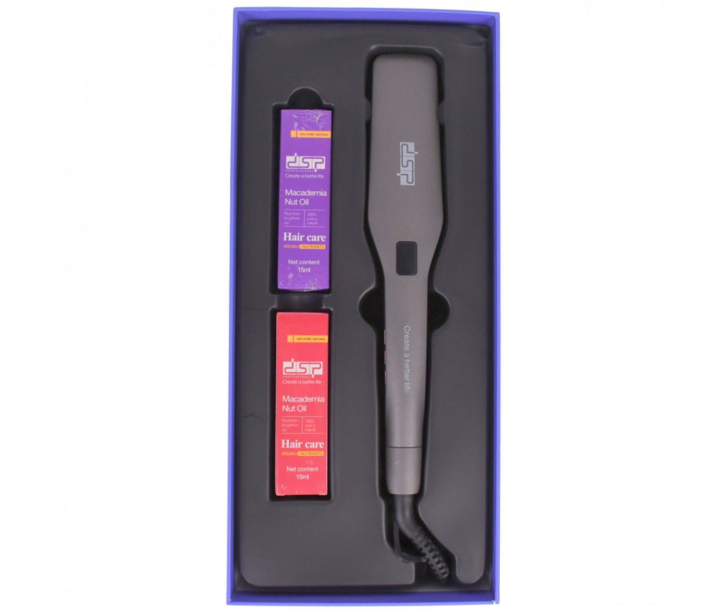 Placa de creponat parul profesionala DSP, placa ceramica, 130-210 grade, LCD