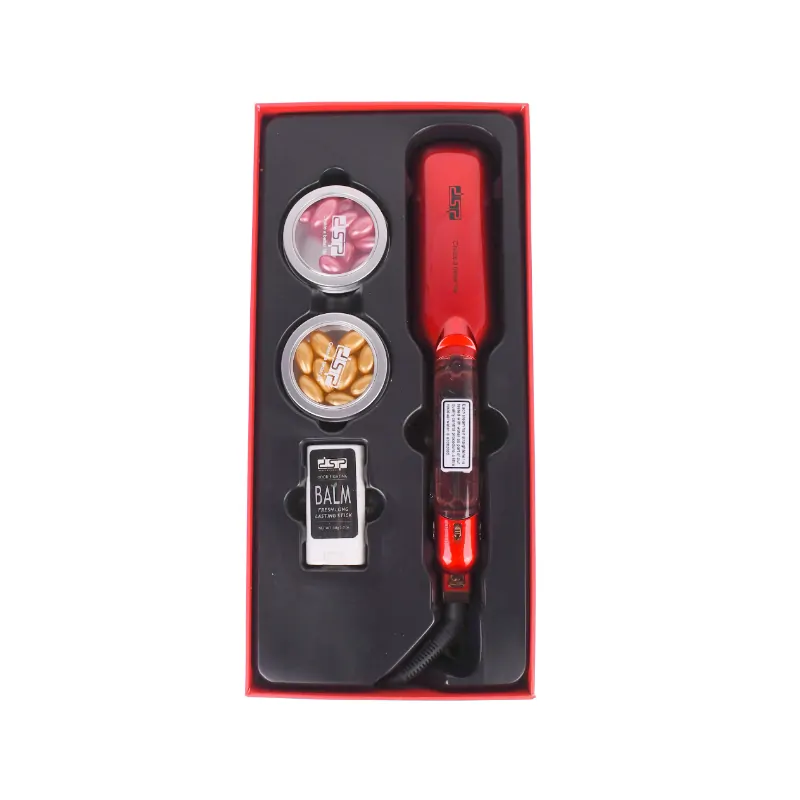 Placa de Par cu Aburi - DSP Profesional, 5 Trepte de Temperatura + Uleiuri esentiale si balsam