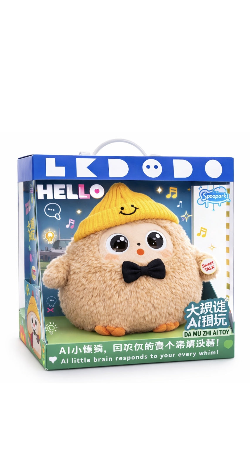 Plus interactiv cu inteligenta artificiala LKDODO , 40 limbi, multicolor, 10x15x7cm, pentru copii 3+
