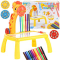Proiector pentru desen , set cu 3 discuri, 12 markere, 30x23x37cm, multicolor