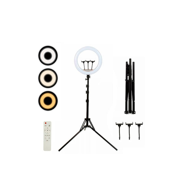 RING LIGHT LED 56cm, 55w, trepied 2m, telecomanda - xStoc