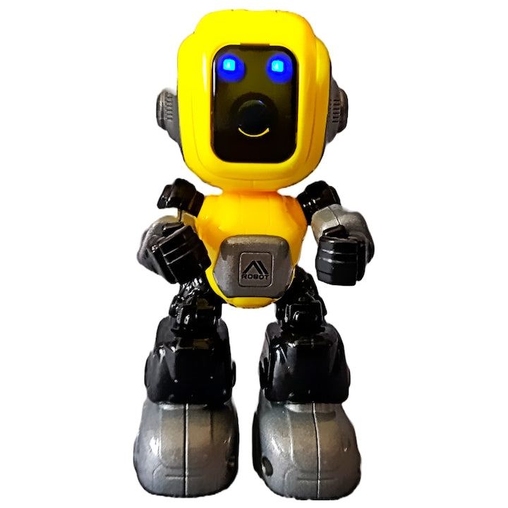 Robot de Jucarie Inteligent Vorbitor Die Cast de Metal Galben - xStoc