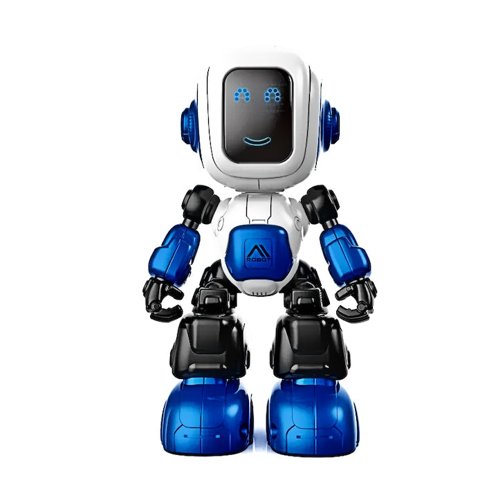 Robot de Jucarie Inteligent Vorbitor Die Cast Metal Albastru - xStoc