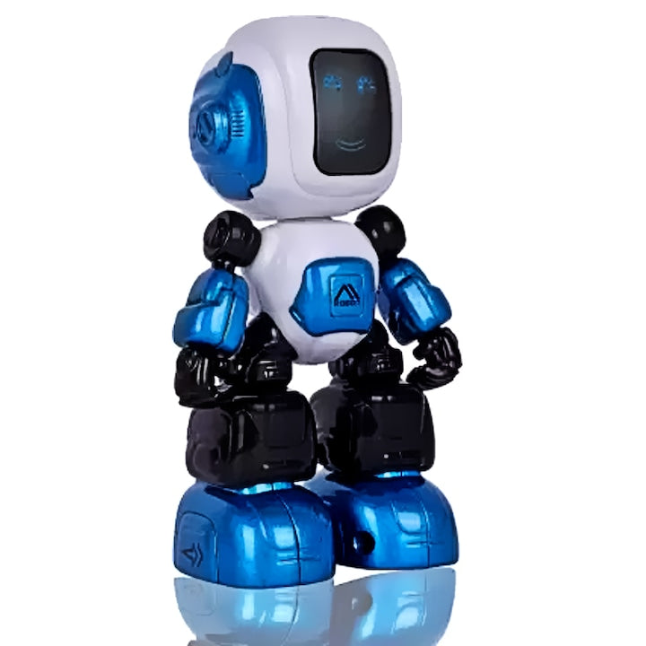 Robot de Jucarie Inteligent Vorbitor Die Cast Metal Albastru - xStoc