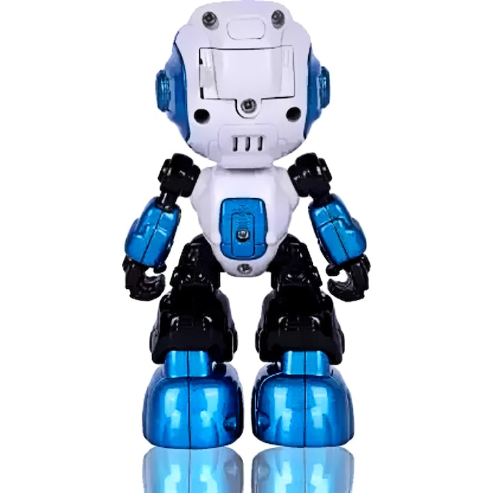 Robot de Jucarie Inteligent Vorbitor Die Cast Metal Albastru - xStoc
