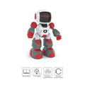 Robot inteligent cu telecomanda sub forma de ceas, dansator, alb/Rosu, 27 cm