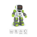 Robot inteligent cu telecomanda sub forma de ceas, dansator, alb/verde, 27 cm
