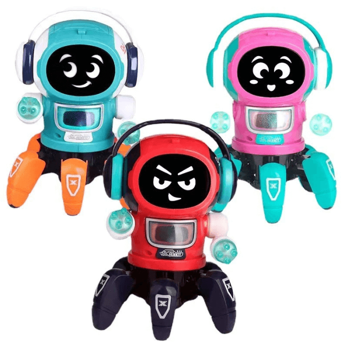 Robot Interactiv Dansator Cu Telecomanda, 17.5cm, 3 ani + Multicolor